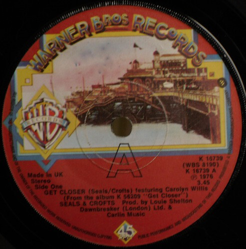 Seals & Crofts - Get Closer (7") - Picture 1 of 1