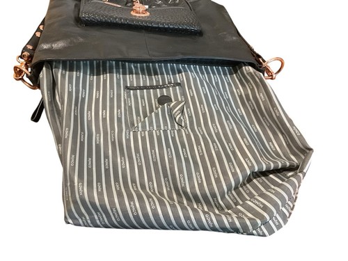 Mimco Victorian Black Large bucket Handbag - Picture 5 of 12