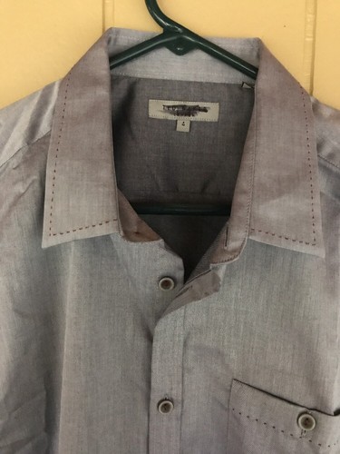 Ted Baker London graues Kleid Button-Down-Hemd 4/Large UVP 125 $ - Bild 2 von 5