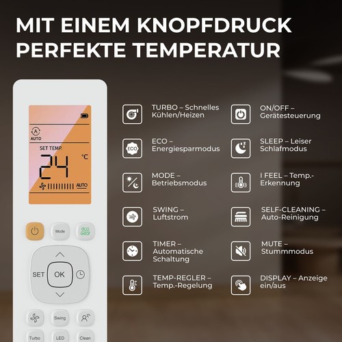 Multisplit Klimaanlage TRIO 7,9kW 27.000 BTU Inverter Heizfunktion 3 Wandgeräte - Bild 8 von 9