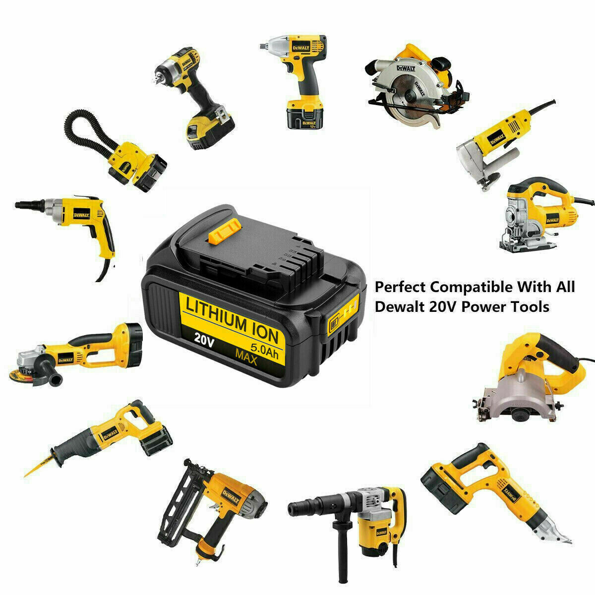 2Pcs 18V 7.0Ah Li-ion Akku für Dewalt DCB180 DCB181 DCB184 DCB200 DCF885 DCB20