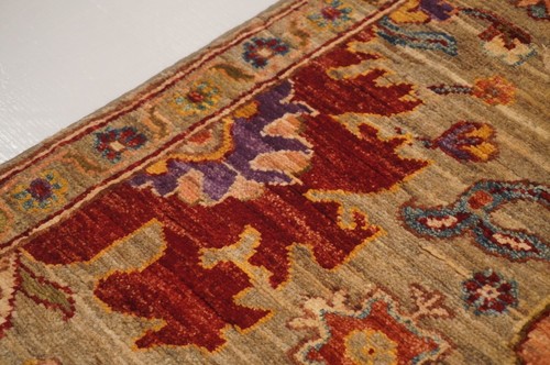 3 x 10 ft Taupe Gray Bidjar Oriental Afghan Hand knotted Transitional Runner Rug - Picture 8 of 17