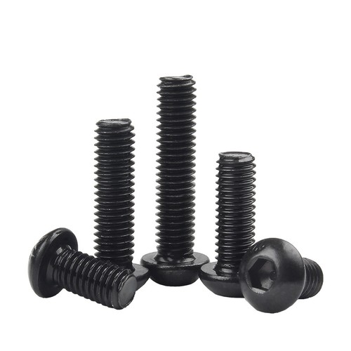 10.9 Black Hex Socket Screws Alloy Steel Full Thread Pan Head Bolts M1.6 to M12 - Picture 4 of 6