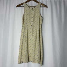 Vintage American Eagle Outfitters AEO Floral Yellow Dress Women’s 10 90s