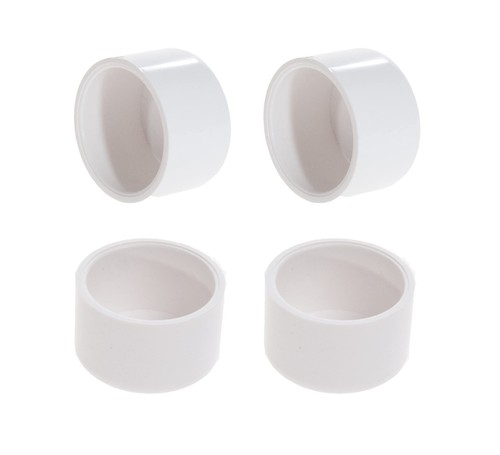 PVC Pipe End Cap Fitting 20 Pcs Furniture Grade PVC Pipe Plug Socket Fittings...