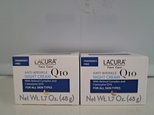 2 pack Lacura Q10 Anti-Wrinkle Night Face Cream 1.7oz