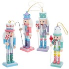  4 Pcs Nussknacker Figur Weihnachten Nussknacker-Statue Nussknacker-Ornament