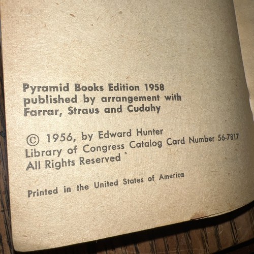 Brainwashing, Edward Hunter 1958 Prisoners Nightmare Korean War Vintage PB - Imagen 16 de 20