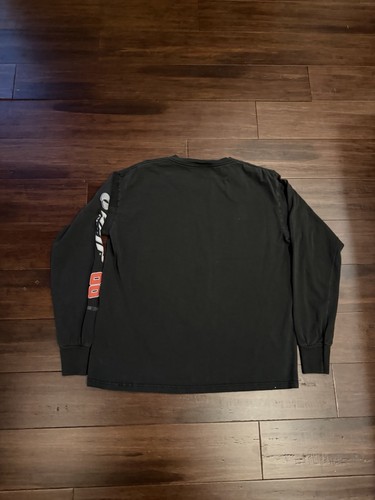 Vintage 90s Dale Jr Nascar Long Sleeve Shirt Size Medium Black Racing - Bild 3 von 7