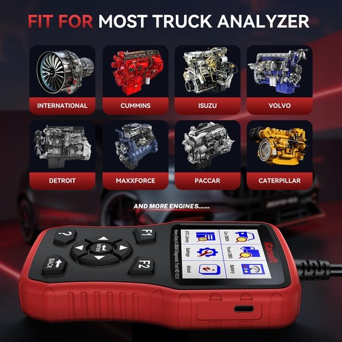 iCarsoft HD V3.0 Truck Scanner for Renault Iveco DAF MAN Scania Volvo 24V OBD2 - Picture 6 of 9