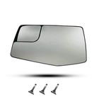 Left Driver Side Heated Mirror Glass for 2020-2021 Chevrolet Silverado 2500 HD