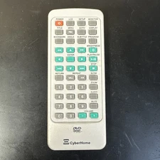 CyberHome DVD Remote Control For Portable DVD Players Color Gray Tested