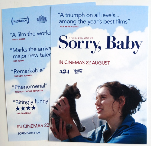 Sorry Baby 2025 Movie Film Postcards x 2  - Eva Victor - Picture 3 of 5