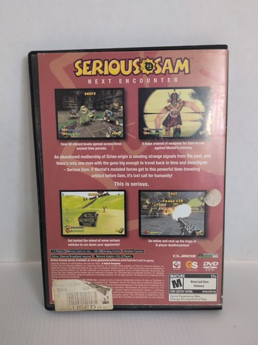 Serious Sam: The Next Encounter (Sony PlayStation 2, 2004) No Manual - Picture 2 of 4