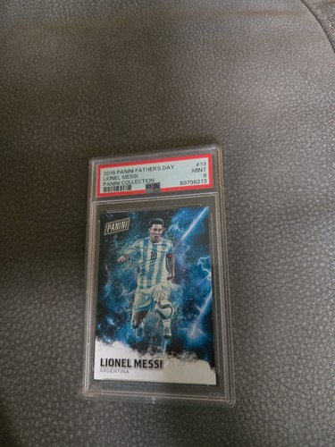 2018 Panini Father's Day Lionel Messi Panini Collection #13 PSA 9