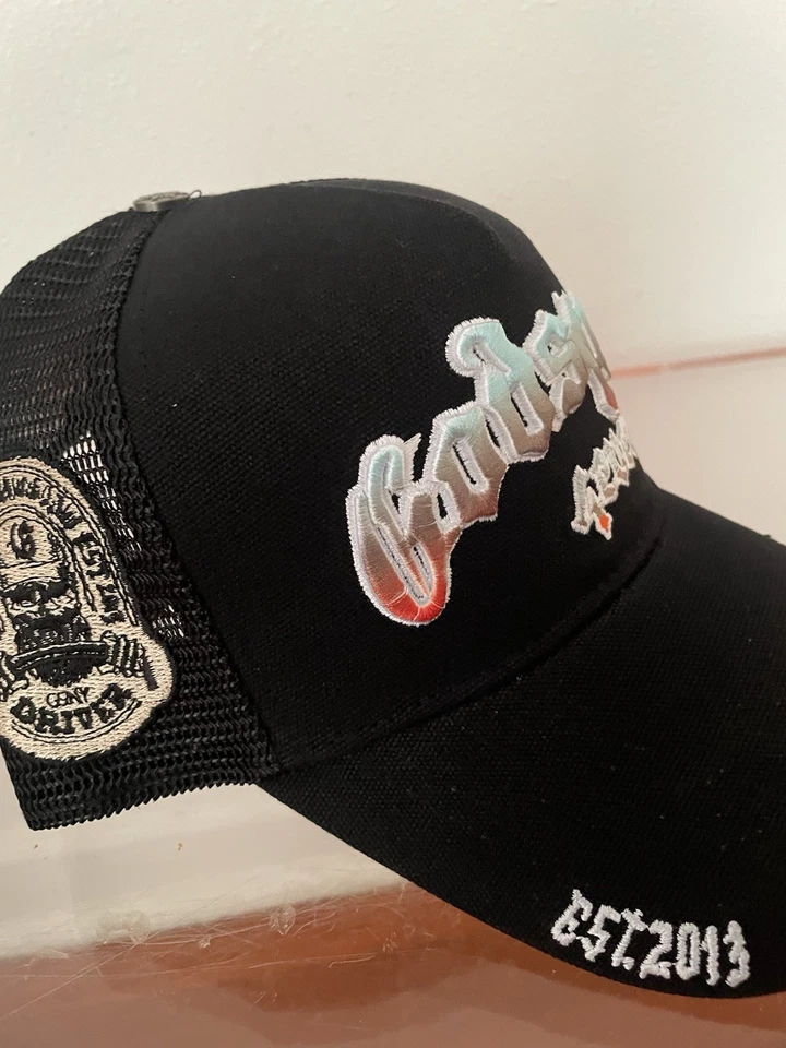 Godspeed GS Forever Trucker Sombrero Ajustable Snapback Negro/Blanco/Naranja Pre-Debido Foto 3 de 4