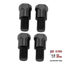 4pcs M10 32mm Motorcycle Mirror Mount Adapter RH and LH 10mm to 10mm Thread