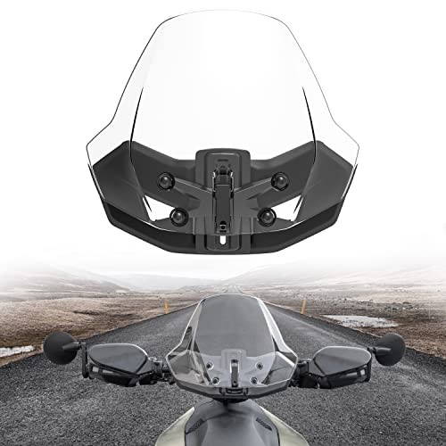 Adjustable Sport Windshield for Ryker 2019-2024, Front Translucent Hard Coated - Picture 2 of 7
