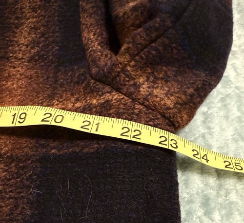 Pendleton Women's Wool Blend Walker Coat Jacket Navy Blue Copper Plaid Size L - Picture 9 of 11