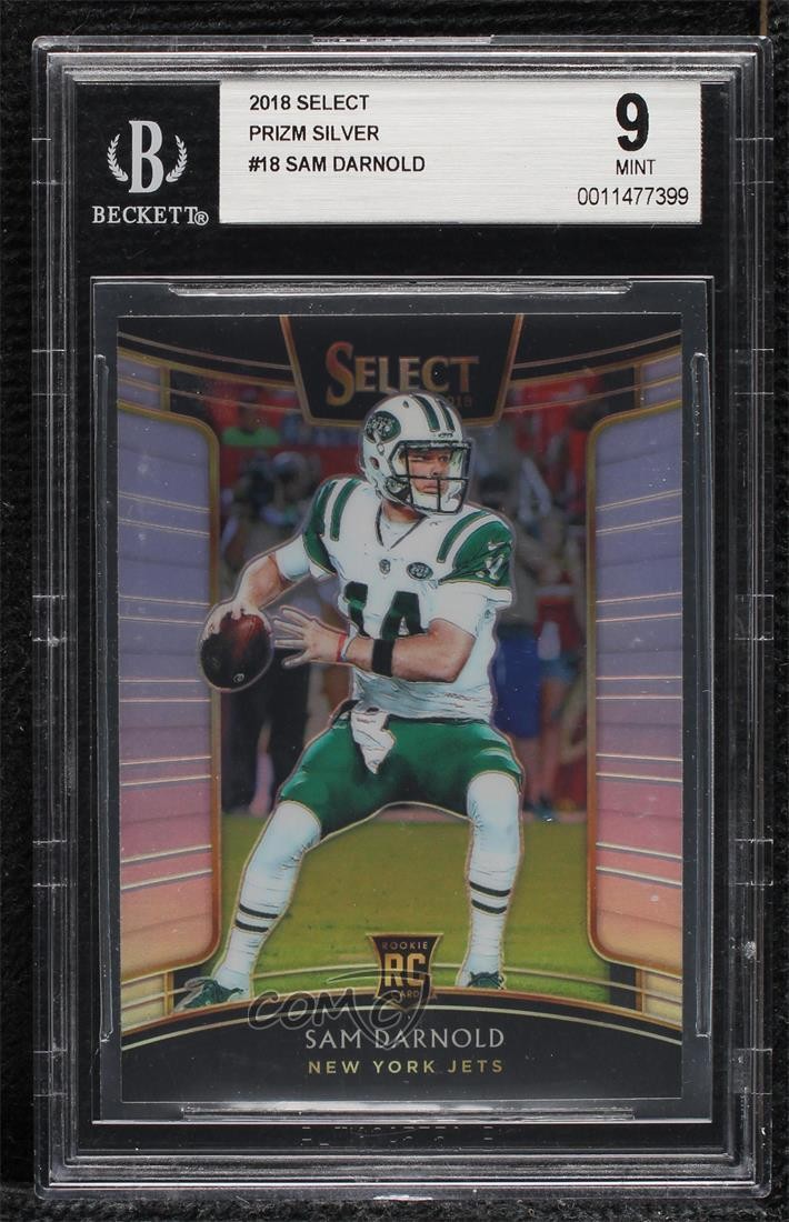 2018 Panini Select Concourse Silver Prizm Sam Darnold #18 BGS 9 MINT Rookie RC