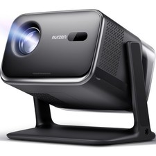 Aurzen BOOM mini Google TV Movie Projector with WiFi and Bluetooth, Voice Contro