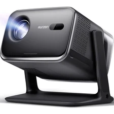 Aurzen BOOM mini Google TV Movie Projector with WiFi and Bluetooth, Voice Contro