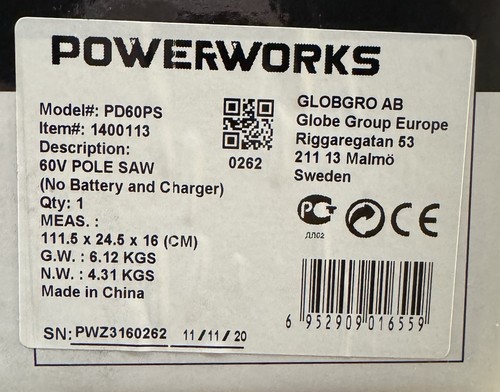 Powerworks Akku-Hochentaster PD60PS ohne Akku - Bild 3 von 3