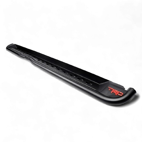 FOR TOYOTA HILUX 2021+ TRD RACING SIDE STEPS ROCK SLIDER STYLE HEAVY DUTY BLACK - Picture 5 of 13