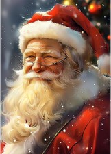 Christmas Diamond Painting Kits for Adults, 5D Santa Claus Diamond Art Kits for