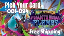 Phantasmal Flames 2025, Holo Rare, Common, EX – Choose Your Card! Pokémon TCG