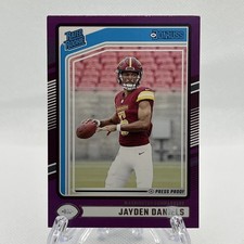 2024 Panini Donruss - Rated Rookie Jayden Daniels #389 Purple Press Proof (RC)