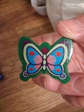 Schmetterling grün Holz Magnet Nadel Minder Nähen Kreuzstich 3cm hoch