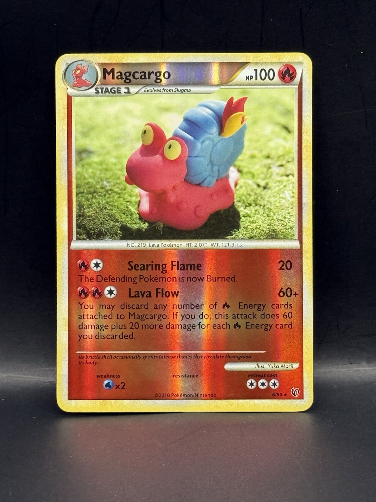Magcargo 6/90 Undaunted Reverse Holo Rare NM