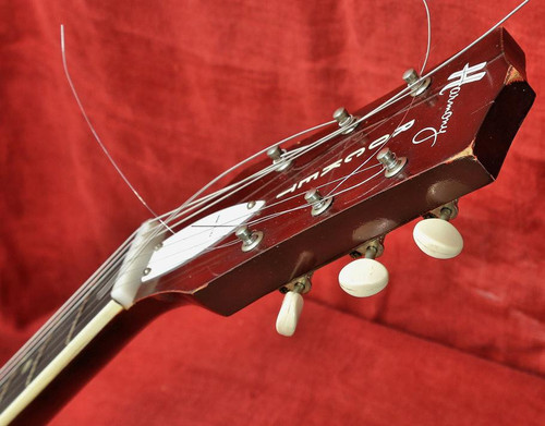 Vintage 1969 Harmony Rocket Model H53-1 Red Electric Guitar w/ Case Very Nice - Picture 12 of 14