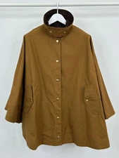 Mackintosh Cora Cape Jacket Classic Preppy UK Made One Size Brown Women Cape