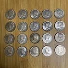 Twenty (20) Kennedy Half Dollars 1964 , 90% Silver Coin Lot, Circulated