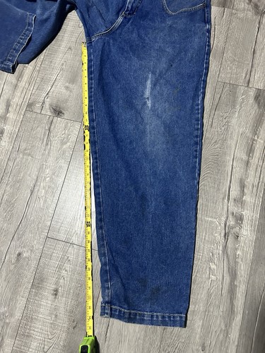 Pantalones de mezclilla azul holgados Karl Kani de colección años 90 pierna cónica talla 34x34 - Imagen 6 de 7