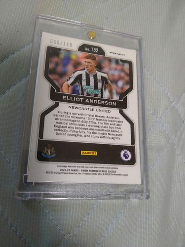 Elliot Anderson Premier Rc Red Limited To 149 Pieces Limited Edition Rare Footba - Picture 2 of 2