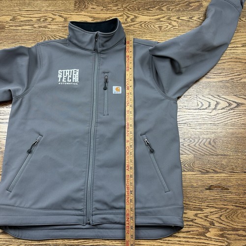 Carhartt Crowley Jacket Men’s Large Gray Soft Shell Fleece Lined EUC 102199-022 - Picture 3 of 7
