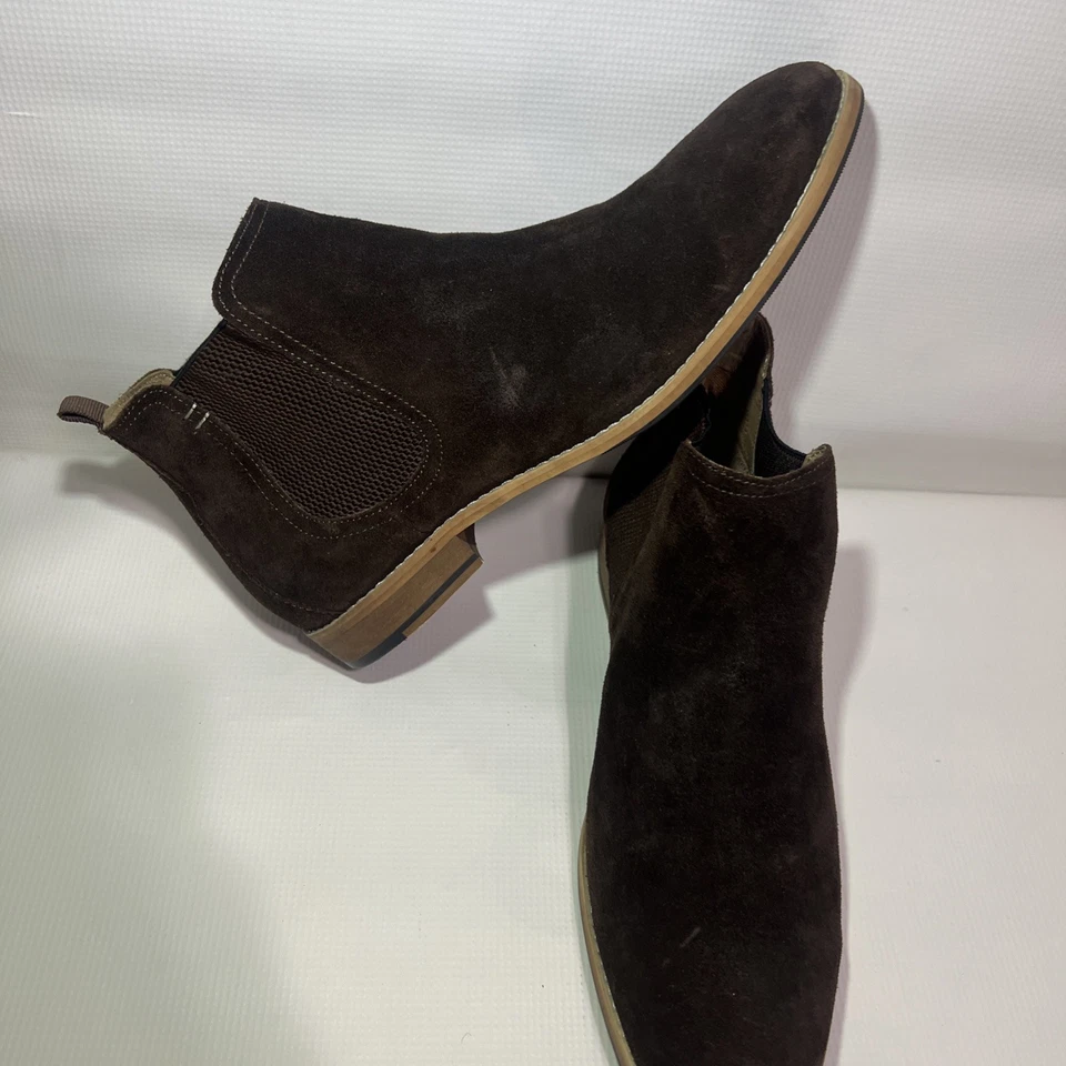 Botas Chelsea H&M Marrón Gamuza Talla 11.5 Excelentes Condiciones Foto 2 de 4