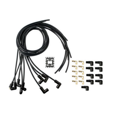 Accel ACL9001CK Black 8 mm Spark Plug Wire Kit fits V8 Performance Racing Parts - Picture 1 of 12