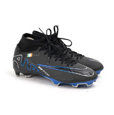 Nike Mercurial Zoom Superfly 9 Elite FG Black Blue Soccer Cleats UK6 US7 EU40