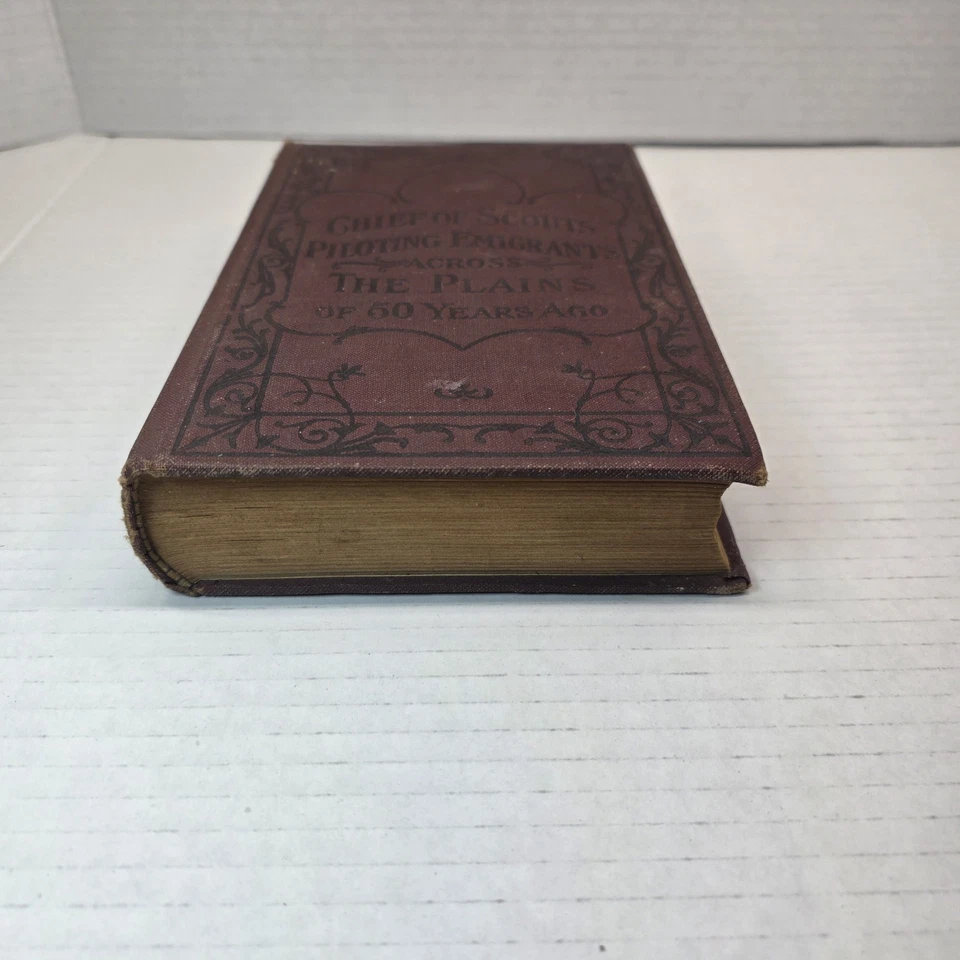 VTG 1910 Chief of Scouts W.F. Drannan Book ~ Western Frontier Plains Illustrated Foto 2 de 4