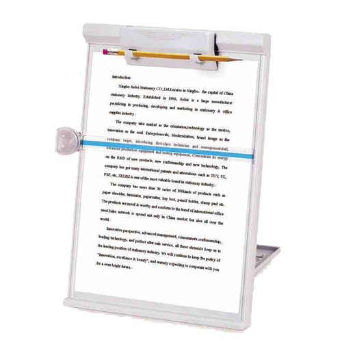 A4 Reading Holder Desktop Document Holder Adjustable Clip Document Reading Stand - Bild 12 von 12
