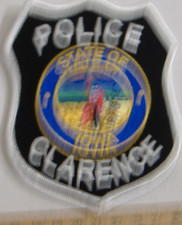 CLARENCE     POLICE   IOWA   FABRIC PATCH