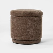Swivel Storage Ottoman Brown - Threshold designed with Studio McGee