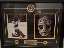 Gerry Cheevers Boston Bruins Signed Photo Framed Signature Authentics