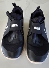 Nike Flex Runner 2 GS Black White Slip-On Running Shoes Youth Size 6Y