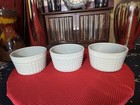 Set of 3 Gray Ceramic Ramekins/Custard Dishes