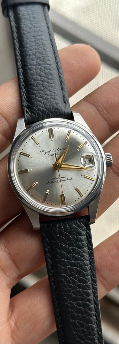 Orient Royal Calander Swimmer 21 jewels Vintage Manual Winding